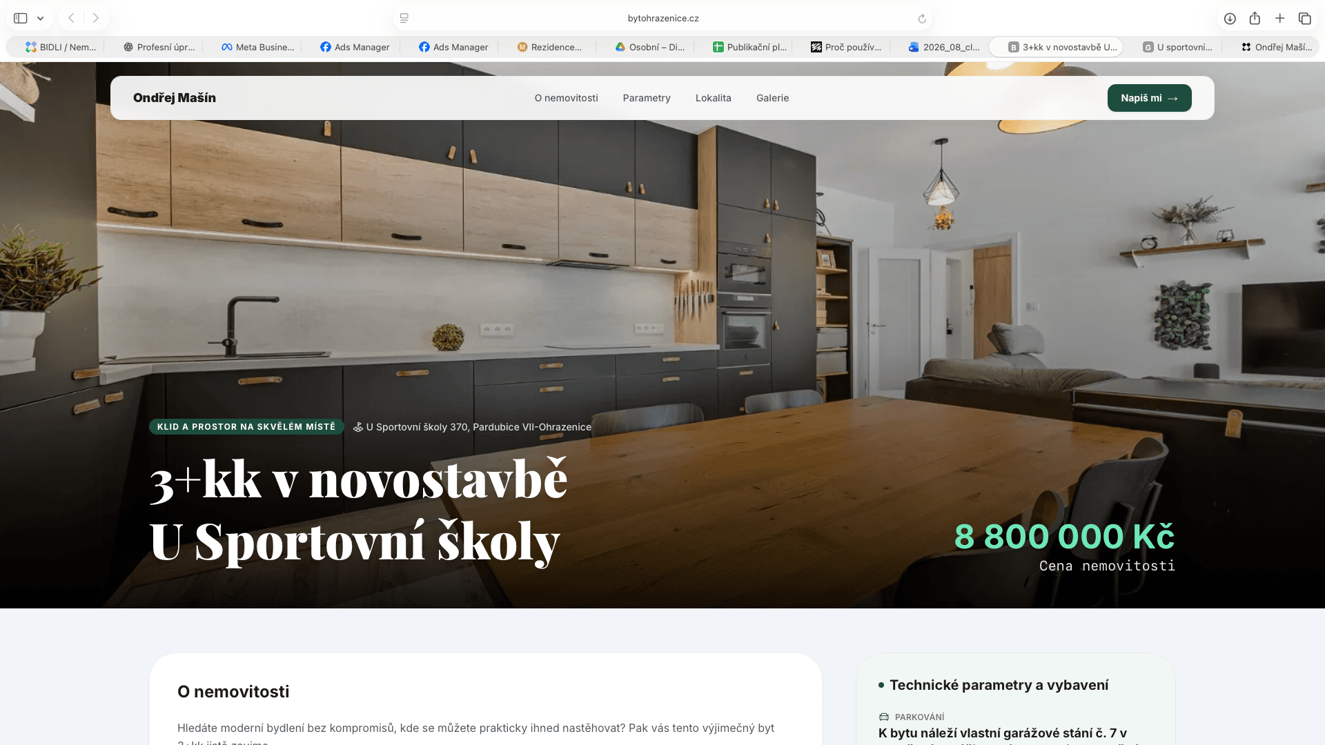 Proč používám samostatný web nemovitosti