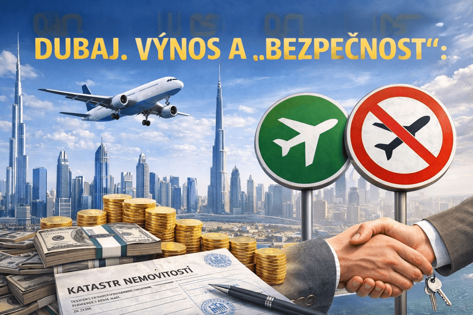 Dubaj, výnos a „bezpečnost“: teď se neřeší ulice. Řeší se, jestli vůbec létají letadla.